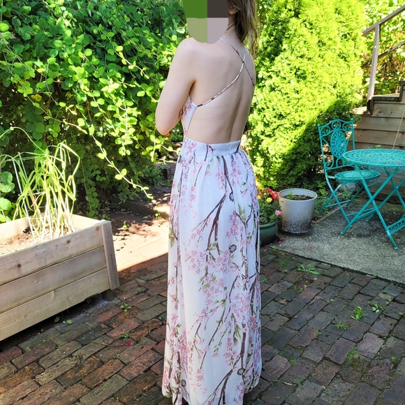 Floral maxi dress, size XS-S - Picture 4 of 4